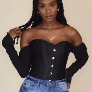 Black corset top